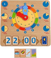 Lucy & Leo 184 Učíme sa hodiny, drevená náučná hracia doska - Stolová hra