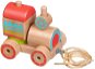 Hračka na ťahanie Lucy & Leo 157 Drevená ťahacia mašinka – skladačka 6 dielov - Tahací hračka