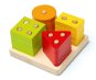 Motor Skill Toy CUBIKA 15344 Sorting Shapes IV - Wooden Puzzle 17 pieces - Motorická hračka