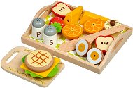 Lucy & Leo 222 Frühstück auf einem Tablett - Holzspielset mit Magneten - Geschirr für Kinderküchen