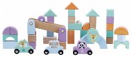 Sun Baby Wooden Blocks 60 pcs in a Pack with Cars - Wooden Blocks