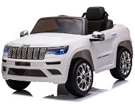 Electric Car JEEP GRAND CHEROKEE 12V, White - Children's Electric Car