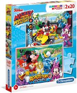 Puzzle 2× 20 Mickey a Roadster Racers - Puzzle