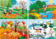 Puzzle 20+60+100+180 4 Seasons - 201 - Jigsaw