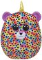 Ty Squish-a-Boos Giselle, 22cm - Rainbow Leopard with Horn - Soft Toy
