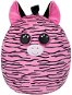 Ty Squish-a-Boos Zoey, 22cm - Pink Zebra - Soft Toy