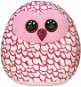Ty Squish-a-Boos Pinky, 22cm - Pink Owl - Soft Toy