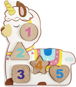 Little Tikes Wooden Critters Wooden Puzzle with Numbers - Lama - Wooden Puzzle