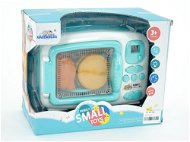 Battery operated microwave oven, light, sound ; 23,5 x 19,5 x 13,5 cm, W/B - Toy Appliance