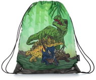 Boys school bag for change/sport bagmaster shoes alfa 21 C green/black - Drawstring Bag
