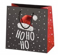 Geschenktüte Weihnachten - 16,5 cm x 16,5 cm x 9 cm - HO HO HO - Geschenktasche
