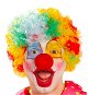 Curly coloured afro wig - clown - Wig