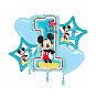Balóniková sada - Mickey Mouse - 1. Narodeniny - 5 ks fóliových balónikov - Balóny