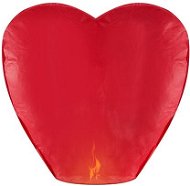Lampión šťastie - prianie - srdce červený  - svadba/valentín - Lampión