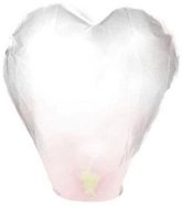 Lampión štěstí - přání - srdce bílý - svatba / valentýn - Lampion