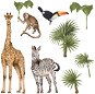 Kopko samolepky na zeď safari zvířátka II - Samolepicí dekorace