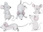 Kopko samolepky na zeď myšky - Samolepicí dekorace