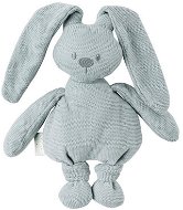 Nattou Hračka pletená bavlnená zajačik Lapidou cuddly green 36 cm - Plyšová hračka