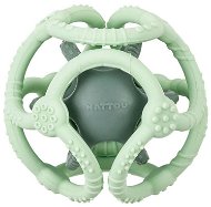 Nattou Teether Silicone Ball 2-in-1 without BPA 10cm Mint - Baby Teether