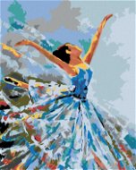 Painting by Numbers - Dancing Ballerina, 80x100 cm, stretched canvas on frame - Painting by Numbers