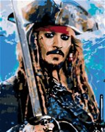 Maľovanie podľa čísel – Jack Sparrow II, 80 × 100 cm, napnuté plátno na rám - Maľovanie podľa čísel