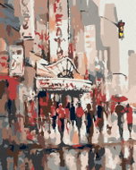 Painting by Numbers - People at the Theatre, 40x50 cm, stretched canvas on frame - Painting by Numbers