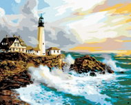 Painting by Numbers - Lighthouse, 100x80 cm, without frame and without canvas switching off - Painting by Numbers