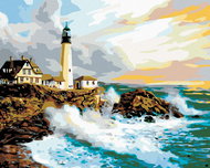 Painting by Numbers - Lighthouse, 100x80 cm, canvas on frame - Painting by Numbers