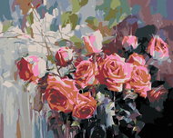 Painting by Numbers - Simply Beautiful Bouquet, 50x40 cm, stretched canvas on frame - Painting by Numbers