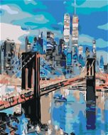 Painting by Numbers - Brooklyn Bridge, 40x50 cm, without frame and without canvas shut off - Painting by Numbers