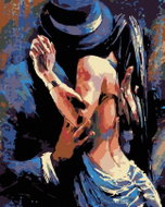 Painting by Numbers - Passionate Couple, 80x100 cm, unframed and without canvas shut off - Painting by Numbers