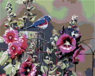 Malen nach Zahlen - Blühender Hibiskus, 100x80 cm, Leinwand auf Keilrahmen - Malen nach Zahlen