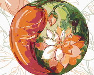 Painting by Numbers - Chilli and Flower, 50x40 cm, stretched canvas on frame - Painting by Numbers
