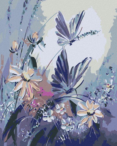 Painting by numbers - Butterflies, 40x50 cm, without frame and without switching off the canvas - Painting by Numbers - Main image