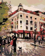Painting by Numbers - Meeting on the Corner, 40x50 cm, without frame and without turning off the can - Painting by Numbers