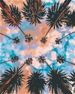 Maľovanie podľa čísel – Nebo nad palmami, 40 × 50 cm, plátno napnuté na ráme - Maľovanie podľa čísel