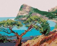 Painting by Numbers - Tree by the Sea, 100x80 cm, without frame and without turning off the canvas - Painting by Numbers