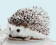Painting by numbers - Hedgehog, 100x80 cm, without frame and without turning off the canvas - Painting by Numbers