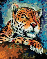 Painting by Numbers - Cheetah Lurking, 80x100 cm, stretched canvas on frame - Painting by Numbers