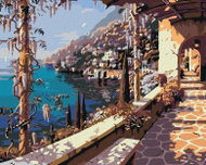 Painting by Numbers - Walking over the Coast, 50x40 cm, without frame and without turning off the ca - Painting by Numbers
