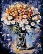 Painting by Numbers - Bouquet with Daisies, 40x50 cm, stretched canvas on frame - Painting by Numbers