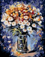 Painting by Numbers - Bouquet with Daisies, 80x100 cm, stretched canvas on frame - Painting by Numbers