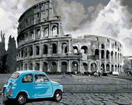 Painting by Numbers - Colosseum, 50x40 cm, without frame and without turning off the canvas - Painting by Numbers