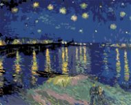 Painting by Numbers - Starry Night over the Rhône (van Gogh), 50x40 cm, stretched canvas on frame - Painting by Numbers