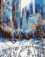 Painting by Numbers - Skating in New York, 40x50 cm, without frame and without turning off the canva - Painting by Numbers