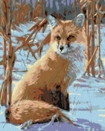 Painting by Numbers - Looking Fox, 40x50 cm, without frame and without turning off the canvas - Painting by Numbers