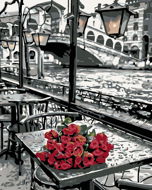 Painting by Numbers - Roses from Venice, 40x50 cm, without frame and without canvas cut-out - Painting by Numbers