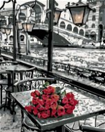 Painting by Numbers - Roses from Venice, 40x50 cm, stretched canvas on frame - Painting by Numbers