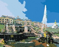 Painting by Numbers - Fountain before the Congress, 100x80 cm, without frame and without turning off - Painting by Numbers