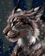 Painting by numbers - Lynx in winter, 40x50 cm, without frame and without switching off the canvas - Painting by Numbers